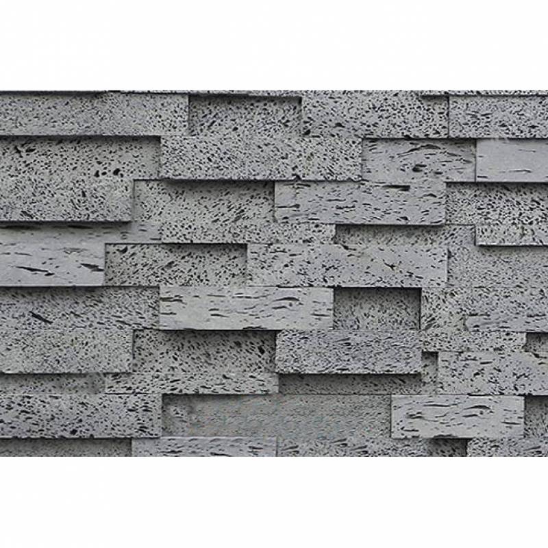 Đá Ghép tổ ong đen ốp tường trang trí